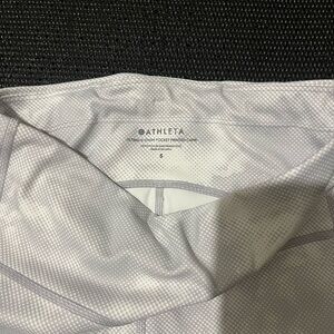 Athleta Light Gray Patterned Leggings